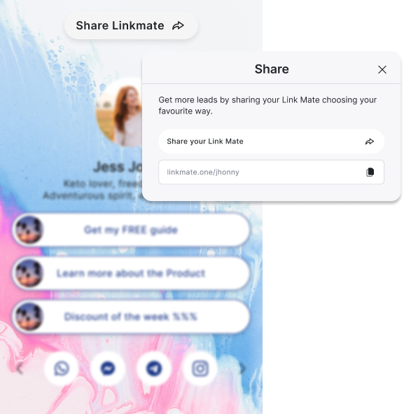 Step 5: Share your LinkMate