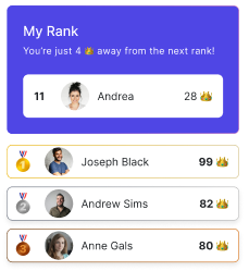 Step 3: Celebrate the monthly ranking—Where will you land?