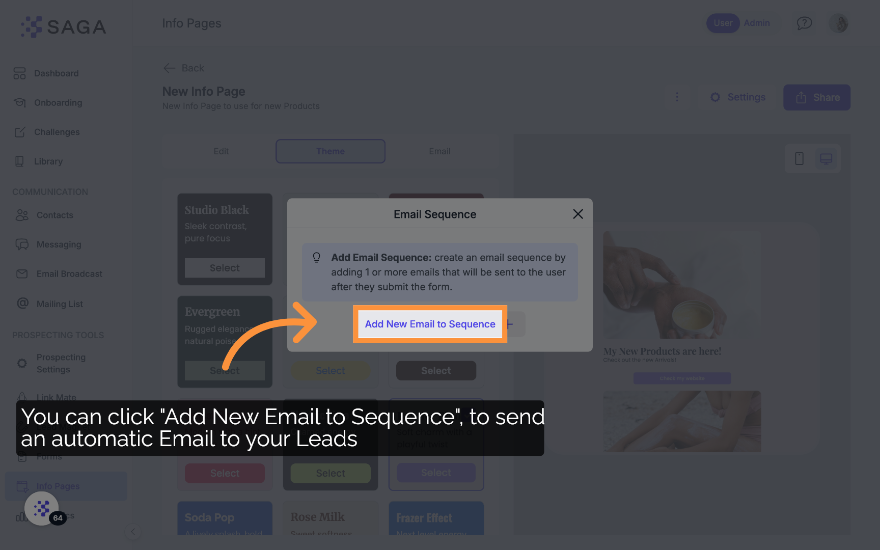 Click Email Content Field Once More